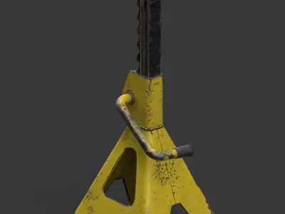 Car Easel Low-poly 3D model