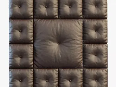 Decorative wall panel brown 3D model