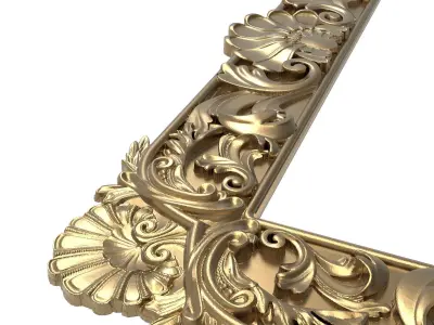 Carved Picture Frame 3D model