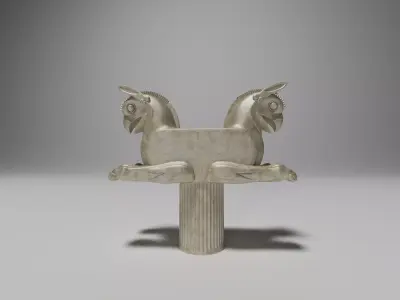 persian griffin homa Low-poly 3D model