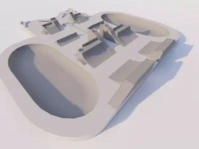 Skatepark-Skate Park PACK 3D model order