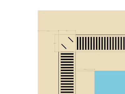 Swimming pool Low-poly 3D model