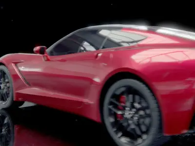 Corvette stingray high poly  3D model