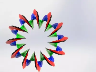 Spiral Torus 2 Free 3D model