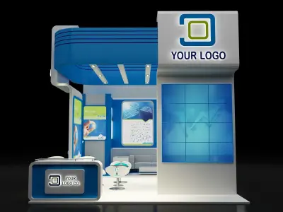  Booth Exhibition Stand a314a 3D model