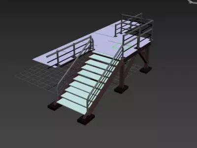 Escada Estrutural 3D model