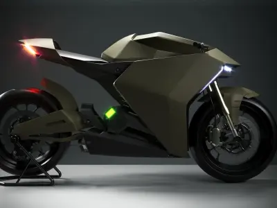 Ducati Zero electric motorcycle concept 3D model