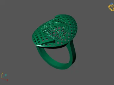 Fancy Womens Rings Plain Rings Ready STL 3DM Models Rings 3D print model 25