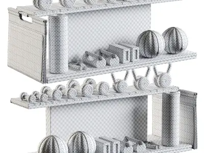 Pent COMBO SET WITH GYM EQUIPMENT 3D model