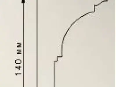 Ceiling measurements of shelf bracket Free 3D model