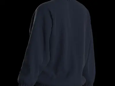 Female knit long sleeve 3D model