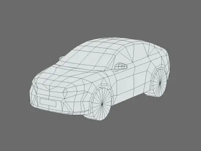 Skoda Enyaq Coupe iV Low-poly 3D model