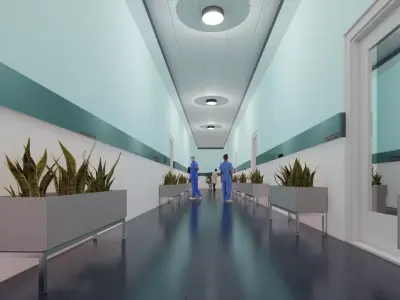 Mini Medical Clinic  SketchUp Architecture Model 3D model