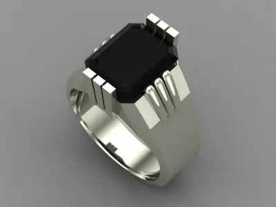 Mans Ring 3D Print Model  3D print model