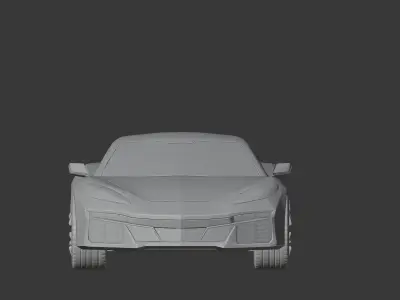 2025 corvette  Low-poly 3D model