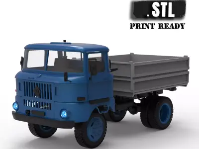 STL Files for 3D Printing IFA w50 short Cab 3D print model