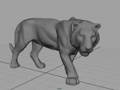 Tiger Low-poly 3D model