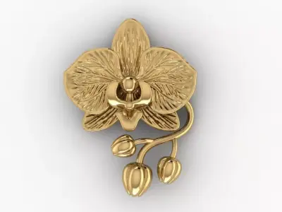 ORCHID PENDANT 3D print model