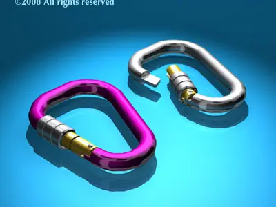 Carabiner 3D model