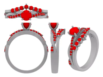 Jewelry Engagement Luxury Ring 3D print model