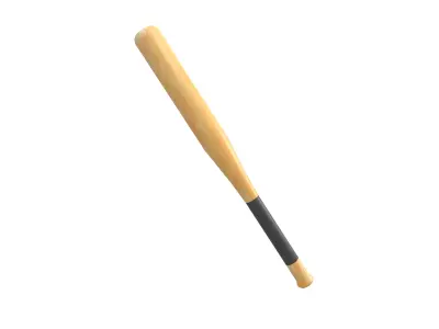 Baseball Bat v1 002 Low-poly 3D model