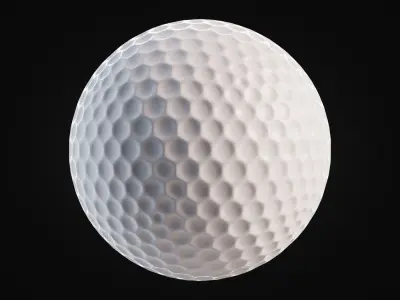 Golf ball 3D model 12