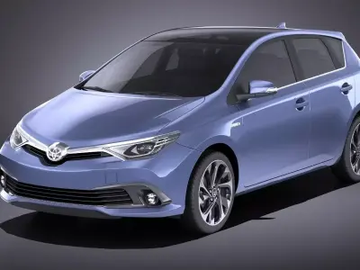 Toyota Auris 2018 VRAY 3D model