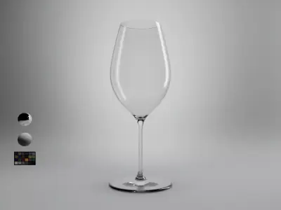 Riesling Wine Glass 3D model