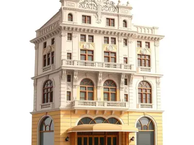 Ornate Historical Building model pack Low-poly 3D model