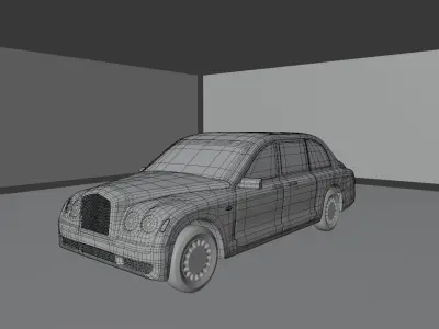 Bentley  Low-poly 3D model