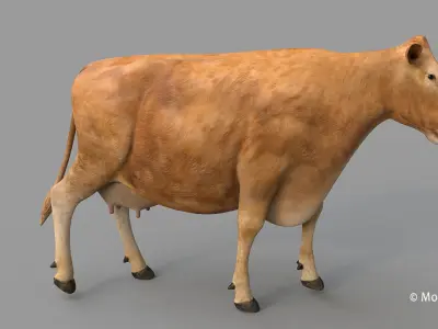 Cow PRO - Limousin 3D model