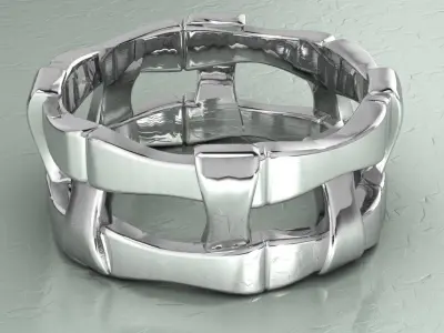 wicker ring 3D print model