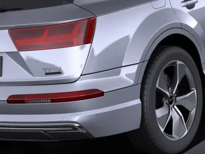 Audi Q7 e-tron 2017 VRAY 3D model