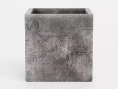 -Concrete Flower Pot V9- 3D model