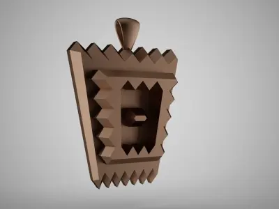 Serrated Necklace 3D print model