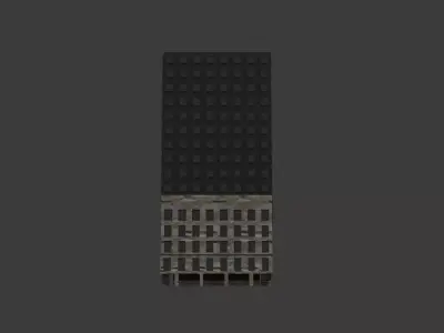 Hotel con Balcon  3D model