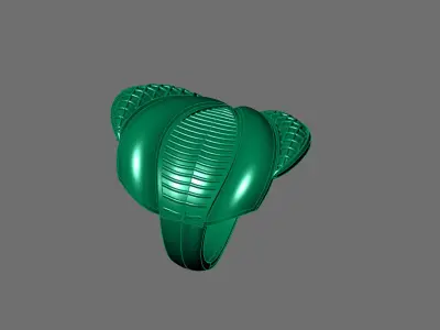 Women Ring Plain Ring Ready STL 3DM Models Womens Rings 3D print model 33