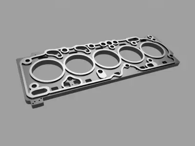 5-cylinder gasket keychain Free 3D print model