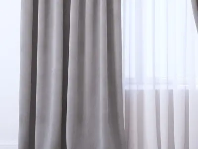 Set 115 Curtains 3D model