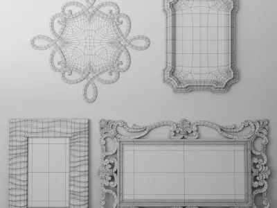 Mirror Collection Set 05 3D model