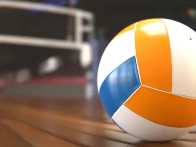 Volleyball Ball low poly Low-poly 3D model