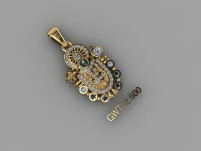 FASION PENDANT 3D model buy