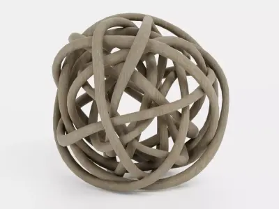 Decorative Lata Ball Low-poly 3D model