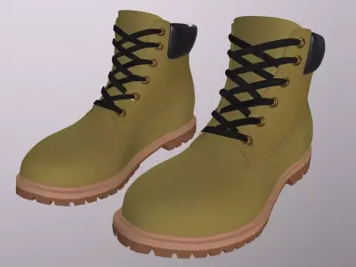 TIMBERLAND SHOES PBR Low-poly 3D model