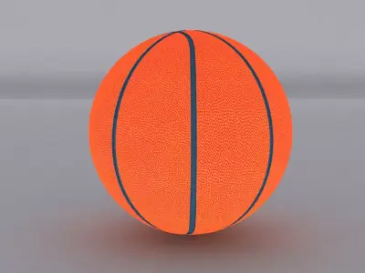 Basketball  Low-poly 3D model purchase