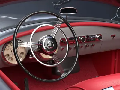 Nash Healey 1952-1953 vintage car 3D  3D model