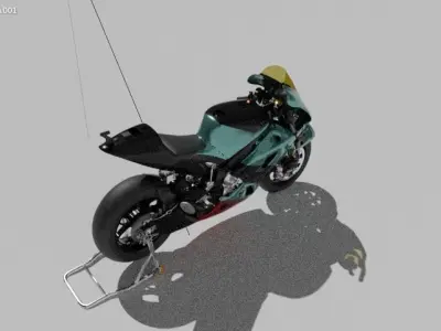 yamaha yzr m1 non sponsored 3D model