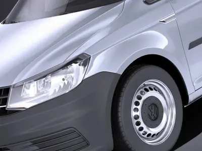 Volkswagen Caddy Maxi 2018 VRAY 3D model