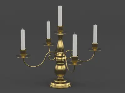 Metal Candle Holder 3D model purchase