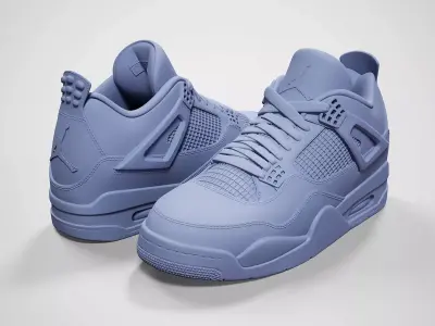 Air Jordan4-retro sneaker-3d printable 3D print model